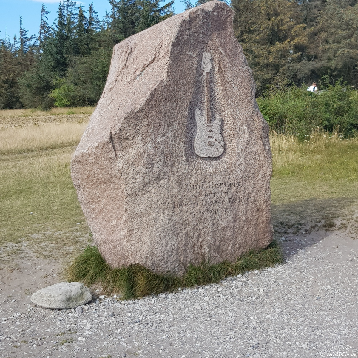Jimi Hendrix Gedenkstein auf Fehmarn Jimi Hendrix Gedenkstein auf Fehmarn
