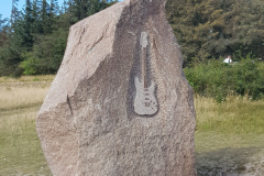 Jimi Hendrix Gedenkstein auf Fehmarn