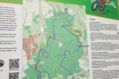 Hütti-Trail Karte bei der Försterei Brekendorf