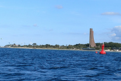 Laboe vom Wasser aus
