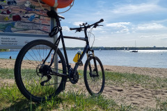 Fahrradtour am Strand Kitzeberg