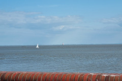 Blick vom Sedstrand Wilhemlshaven auf die Nordsee