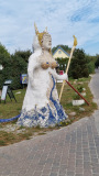 Seeteufel Mermaid Skulptur in Mönchgut