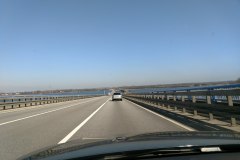 Auf der Rügenbrücke