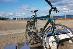 Mit dem Rad an der Ostseeküste Stralsunds entlang