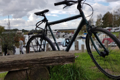 Mit dem Rad auf Usedom im Hafen Zecherin