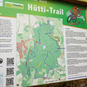 Hütti-Trail Karte bei der Försterei Brekendorf